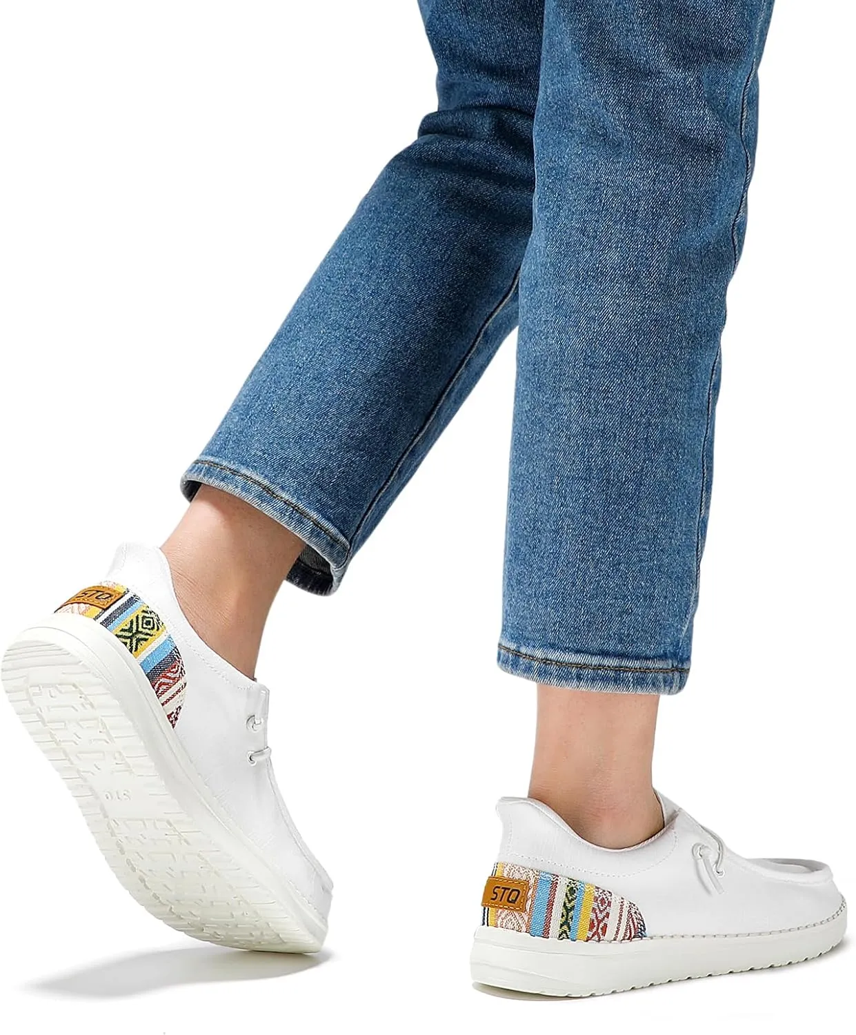 STQ Women Slip on Maternity ShoesOrthopedic Plantar Fasciitis Relief Ultralight Sneakers