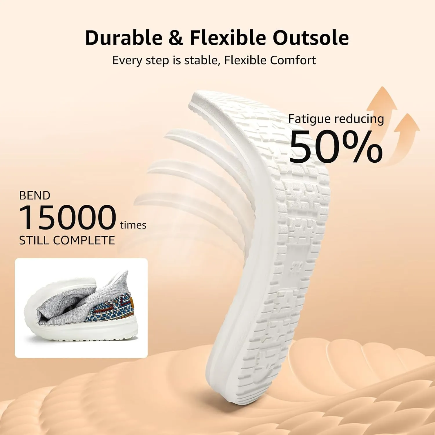 STQ Women Slip on Maternity ShoesOrthopedic Plantar Fasciitis Relief Ultralight Sneakers