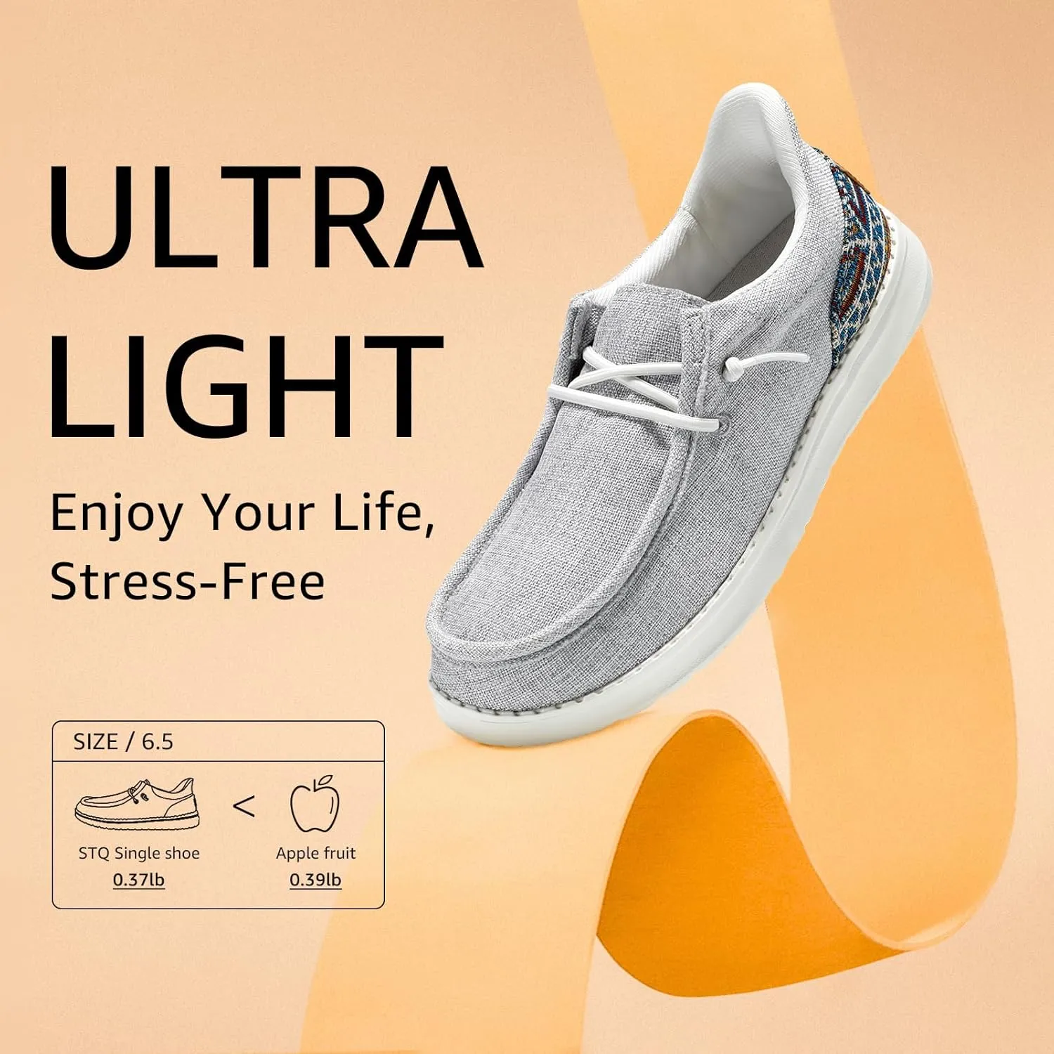 STQ Women Slip on Maternity ShoesOrthopedic Plantar Fasciitis Relief Ultralight Sneakers