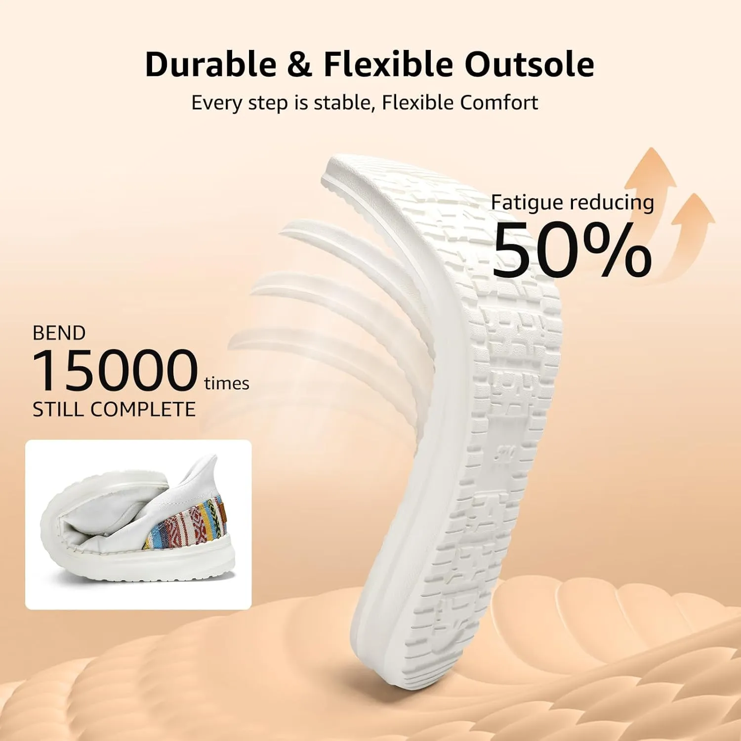 STQ Women Slip on Maternity ShoesOrthopedic Plantar Fasciitis Relief Ultralight Sneakers