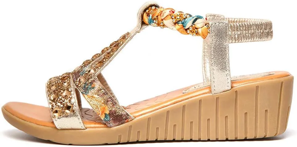 Summer Beach Sandals for Women 2025,Crystal Rhinestone Pearl Flat Sandals for Women Dressy Bling Sparkly Thong Sandals Comfortable T Strap Slip-On Shoes Casual Walking Sandals Strappy Sandals 