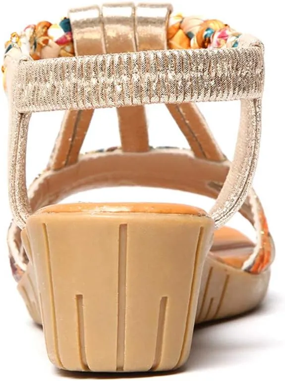 Summer Beach Sandals for Women 2025,Crystal Rhinestone Pearl Flat Sandals for Women Dressy Bling Sparkly Thong Sandals Comfortable T Strap Slip-On Shoes Casual Walking Sandals Strappy Sandals 