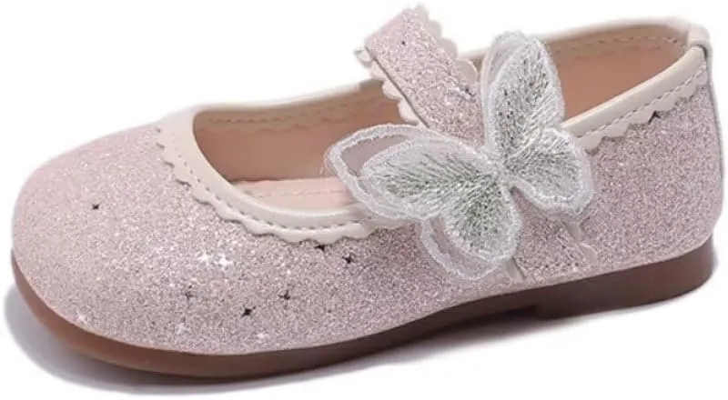 TangDao Toddler Girls Dress Shoes Little Kids Flower Girls Mary Jane Ballet Flats Princess Shoes for Wedding Party