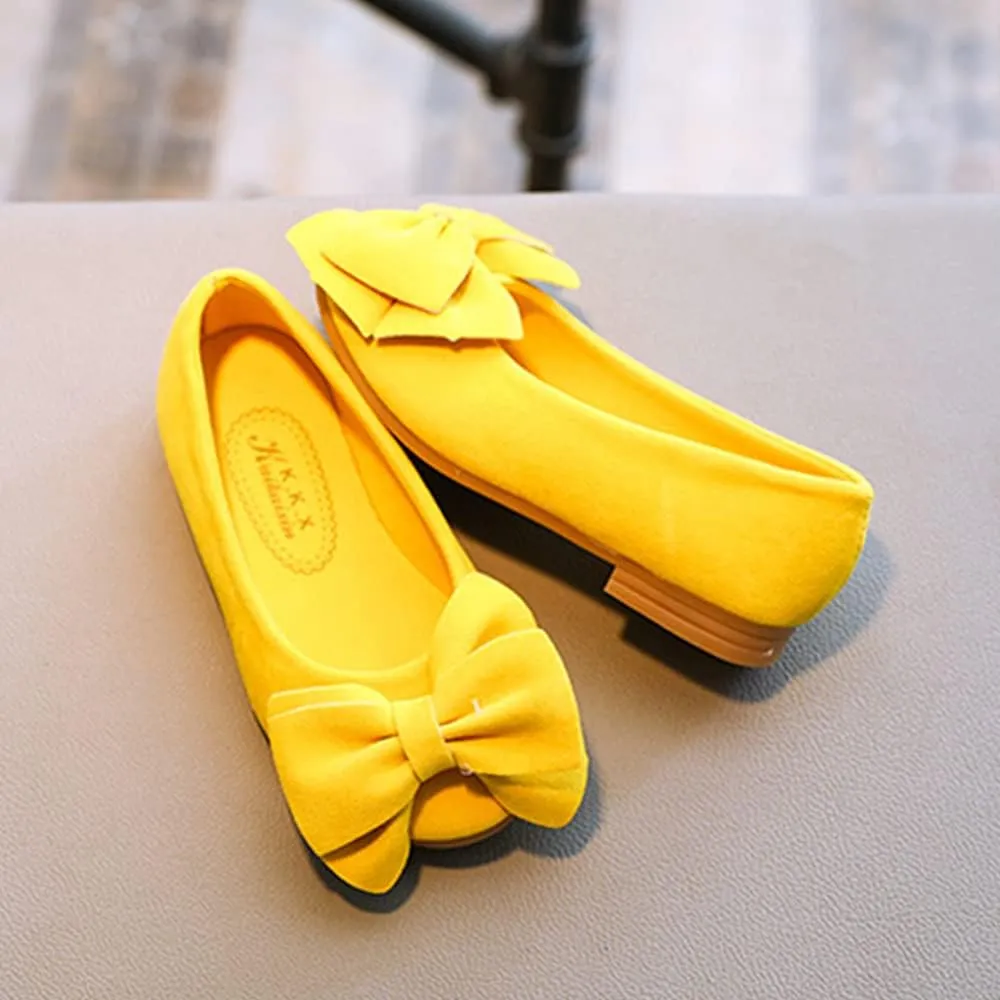 TangDao Toddler Little Kid Girl's Bowknot Mary Jane Ballerina Flat Shoes Princess Girls Dress Shoes Kids Slip On Casual Classic Soft Flats Shoes Party School Wedding