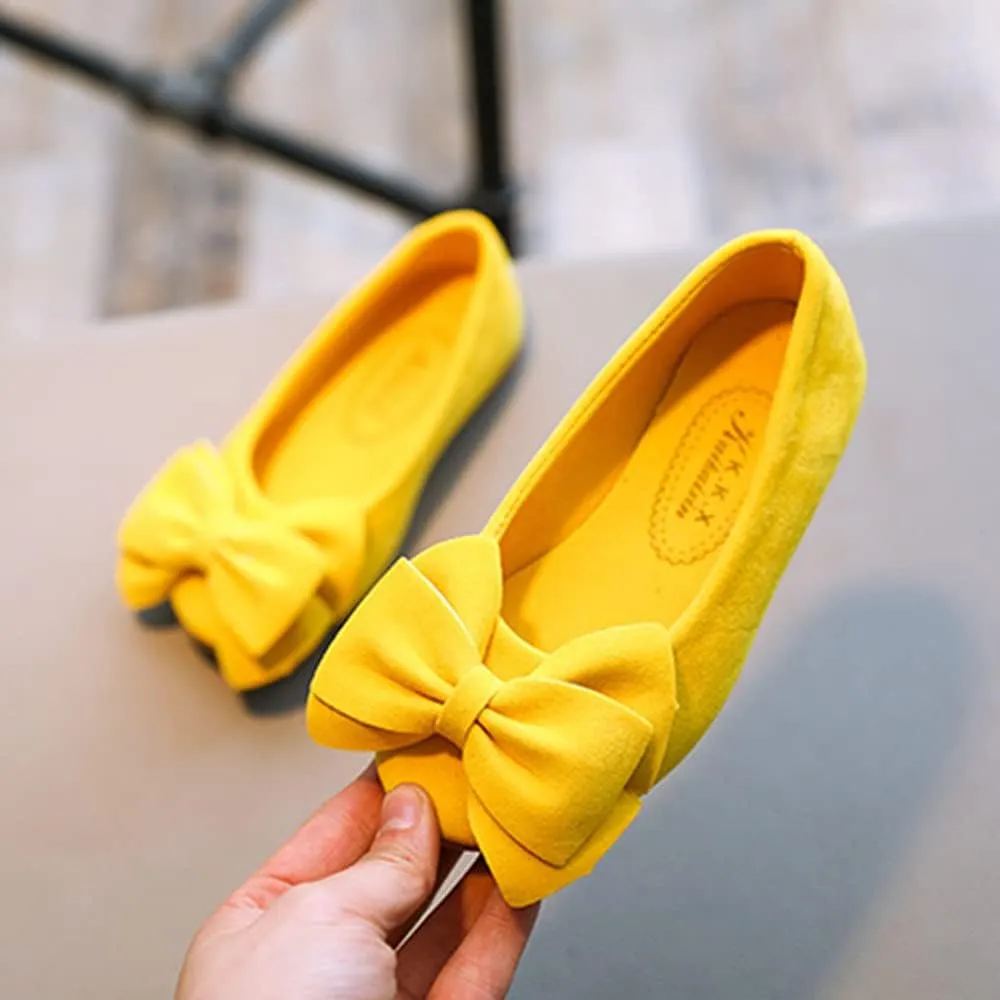 TangDao Toddler Little Kid Girl's Bowknot Mary Jane Ballerina Flat Shoes Princess Girls Dress Shoes Kids Slip On Casual Classic Soft Flats Shoes Party School Wedding