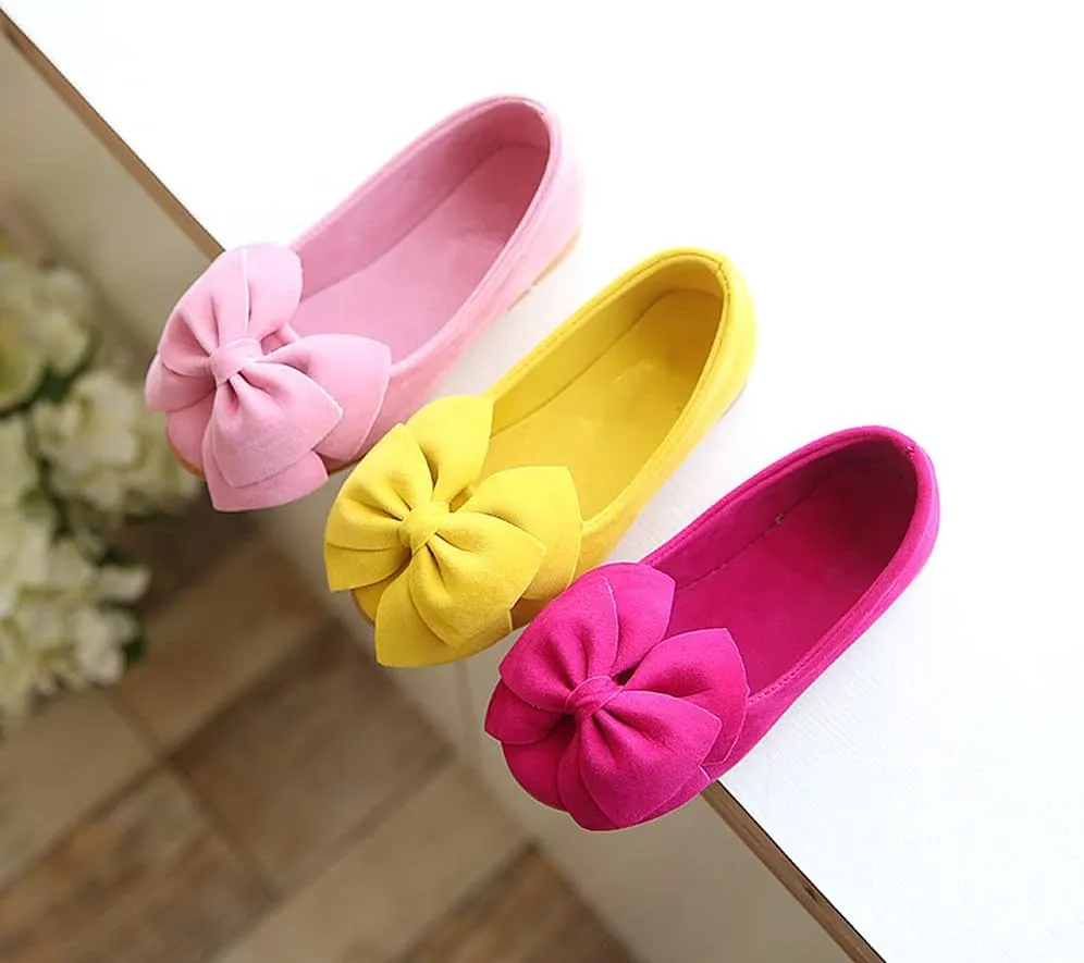 TangDao Toddler Little Kid Girl's Bowknot Mary Jane Ballerina Flat Shoes Princess Girls Dress Shoes Kids Slip On Casual Classic Soft Flats Shoes Party School Wedding