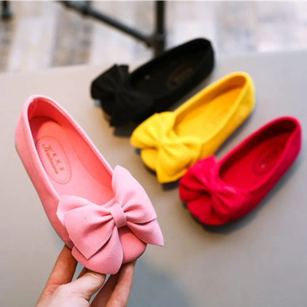 TangDao Toddler Little Kid Girl's Bowknot Mary Jane Ballerina Flat Shoes Princess Girls Dress Shoes Kids Slip On Casual Classic Soft Flats Shoes Party School Wedding