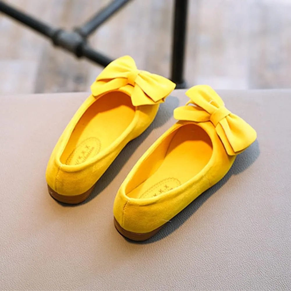 TangDao Toddler Little Kid Girl's Bowknot Mary Jane Ballerina Flat Shoes Princess Girls Dress Shoes Kids Slip On Casual Classic Soft Flats Shoes Party School Wedding