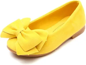 TangDao Toddler Little Kid Girl's Bowknot Mary Jane Ballerina Flat Shoes Princess Girls Dress Shoes Kids Slip On Casual Classic Soft Flats Shoes Party School Wedding