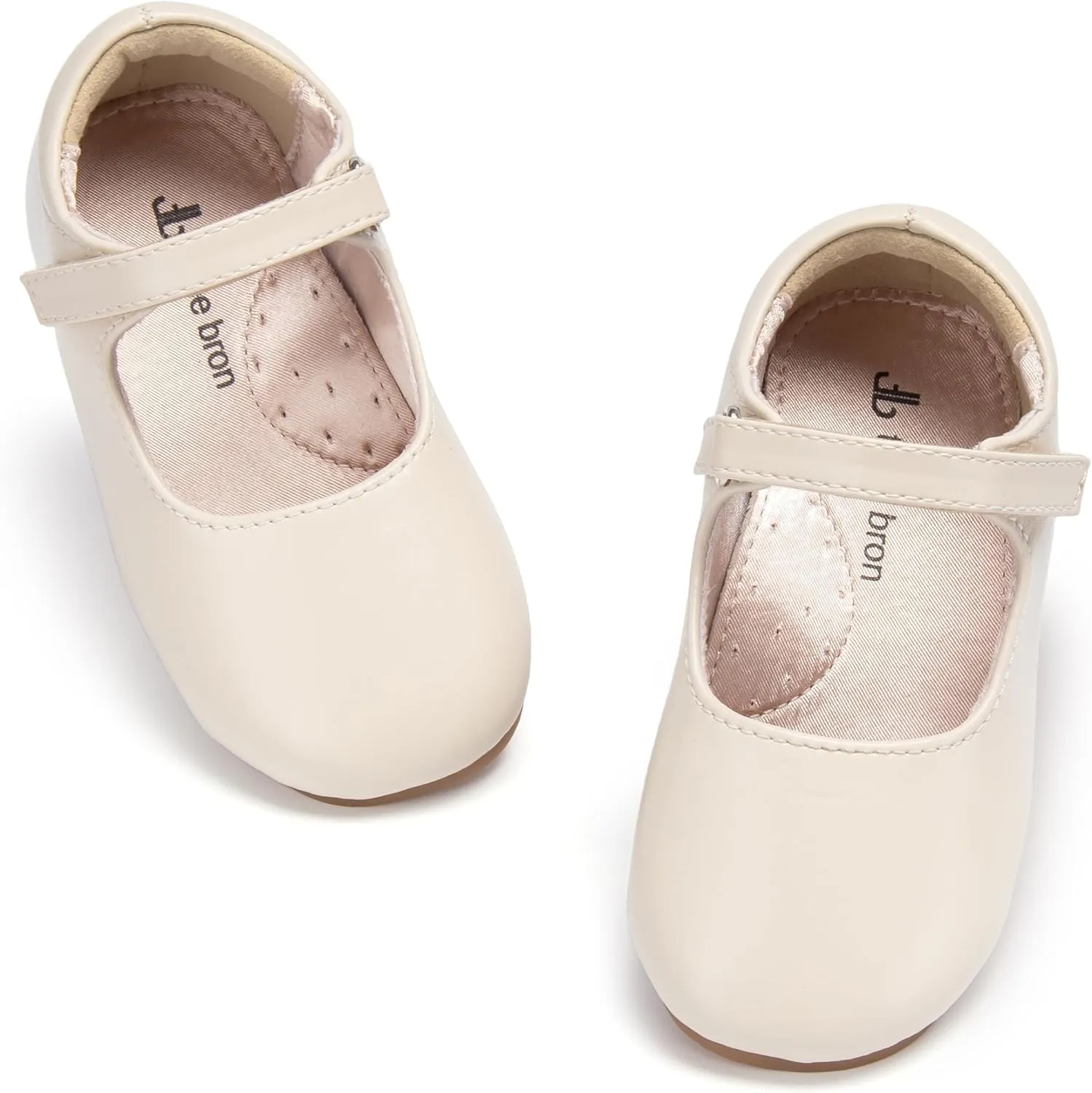 THEE BRON Little Girls Princess Shoes 3-12 Years Ballet Flats Soft Non-Slip Dress Shoes for Wide Feet