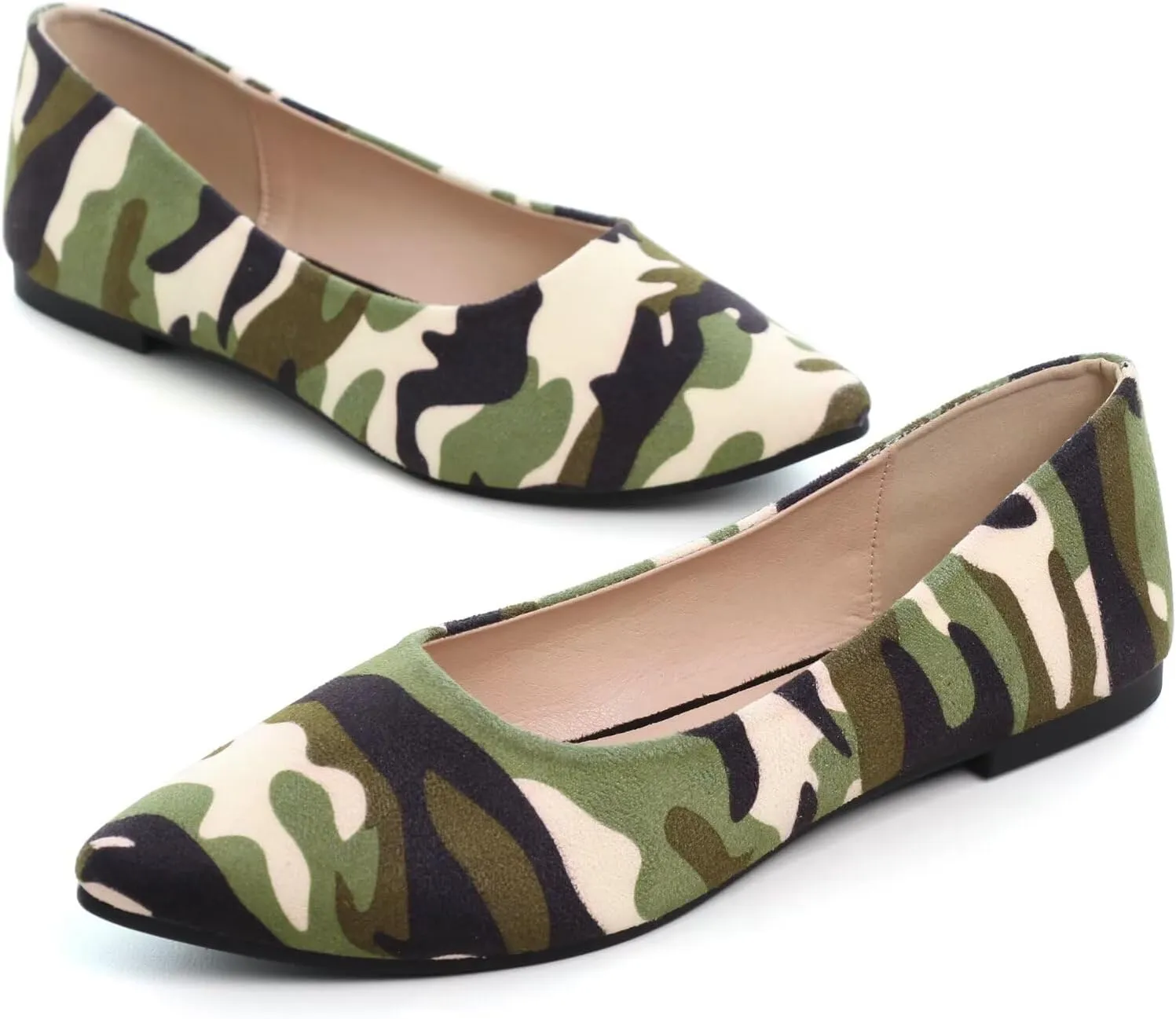 TN TANGNEST Womens Ballet Flats Pointed Toe Flat Shoes Cute Slip On Loafers Comfortable Dress Shoes