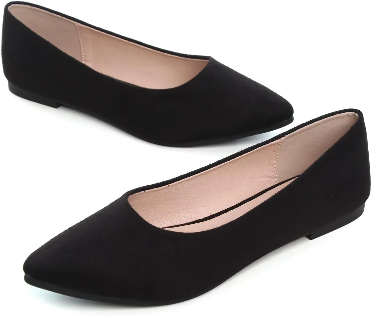 TN TANGNEST Womens Ballet Flats Pointed Toe Flat Shoes Cute Slip On Loafers Comfortable Dress Shoes