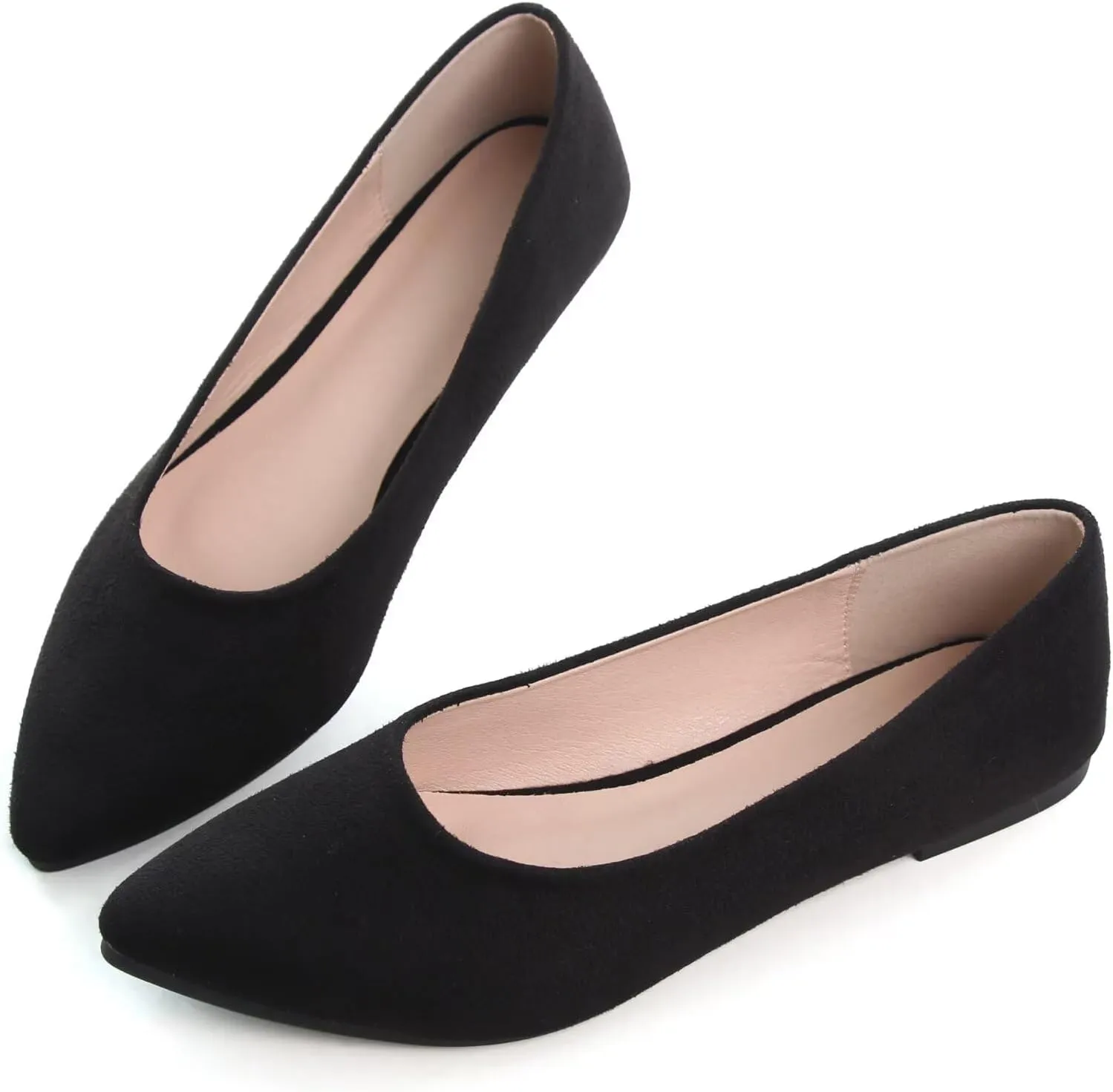 TN TANGNEST Womens Ballet Flats Pointed Toe Flat Shoes Cute Slip On Loafers Comfortable Dress Shoes