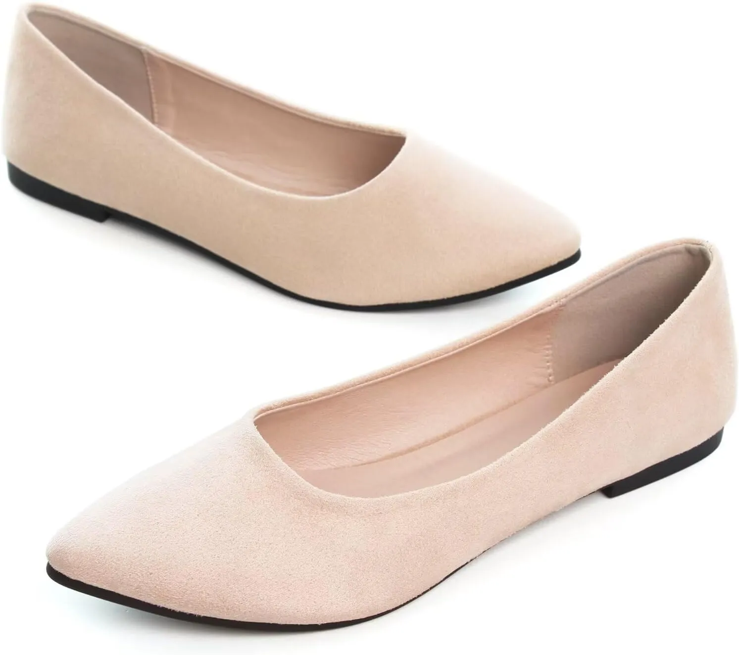 TN TANGNEST Womens Ballet Flats Pointed Toe Flat Shoes Cute Slip On Loafers Comfortable Dress Shoes