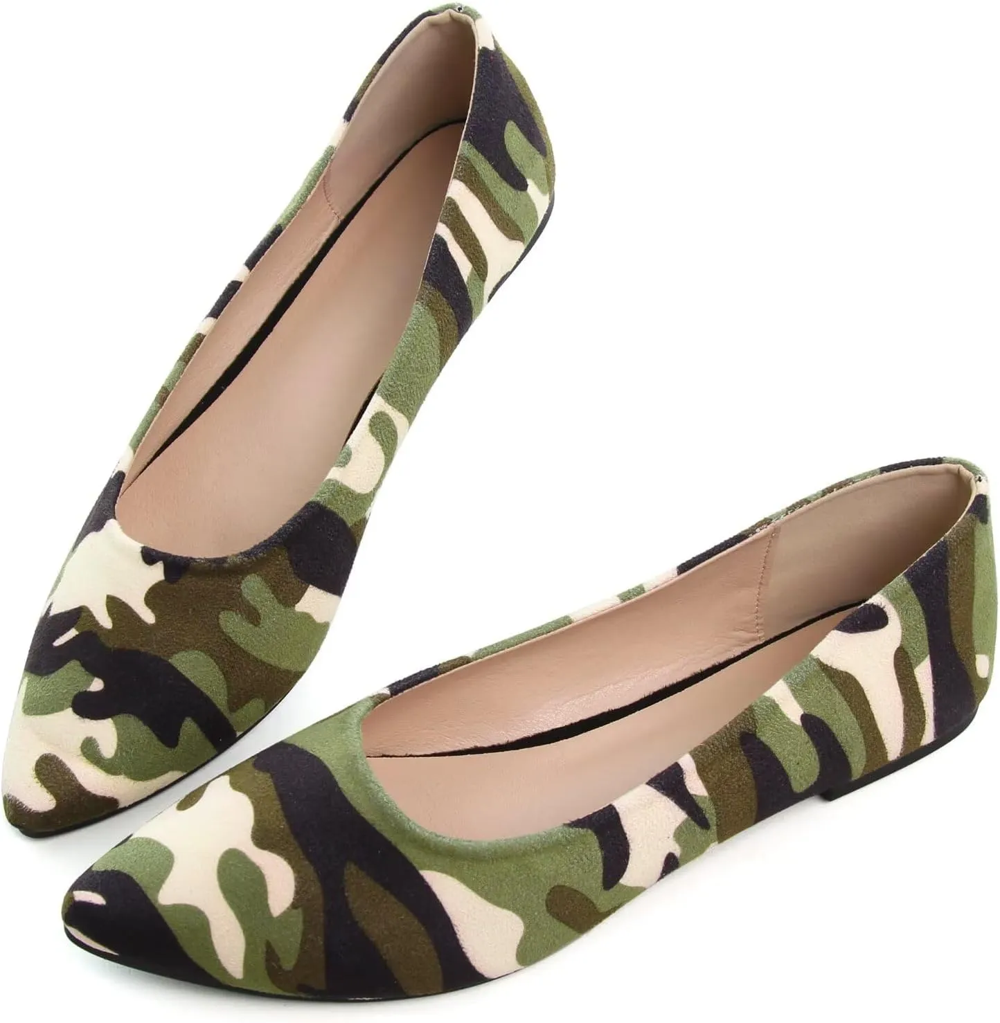 TN TANGNEST Womens Ballet Flats Pointed Toe Flat Shoes Cute Slip On Loafers Comfortable Dress Shoes