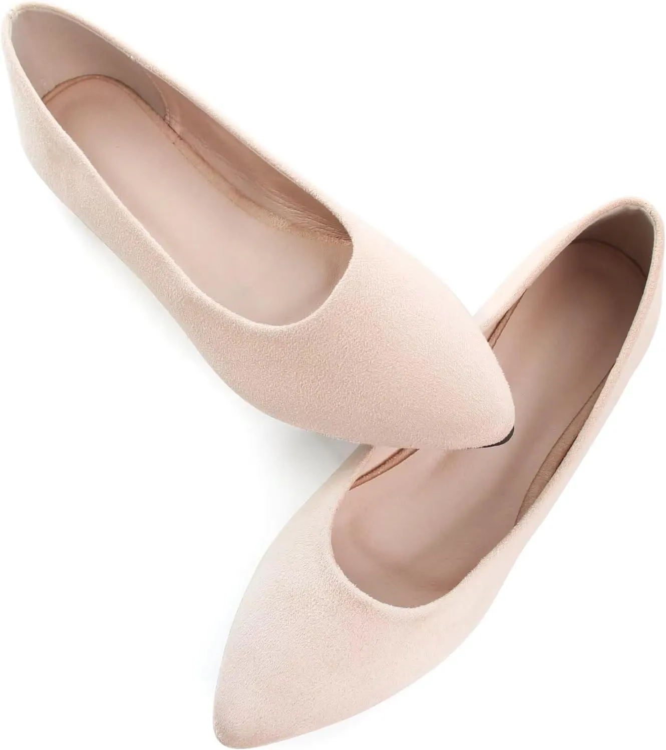 TN TANGNEST Womens Ballet Flats Pointed Toe Flat Shoes Cute Slip On Loafers Comfortable Dress Shoes