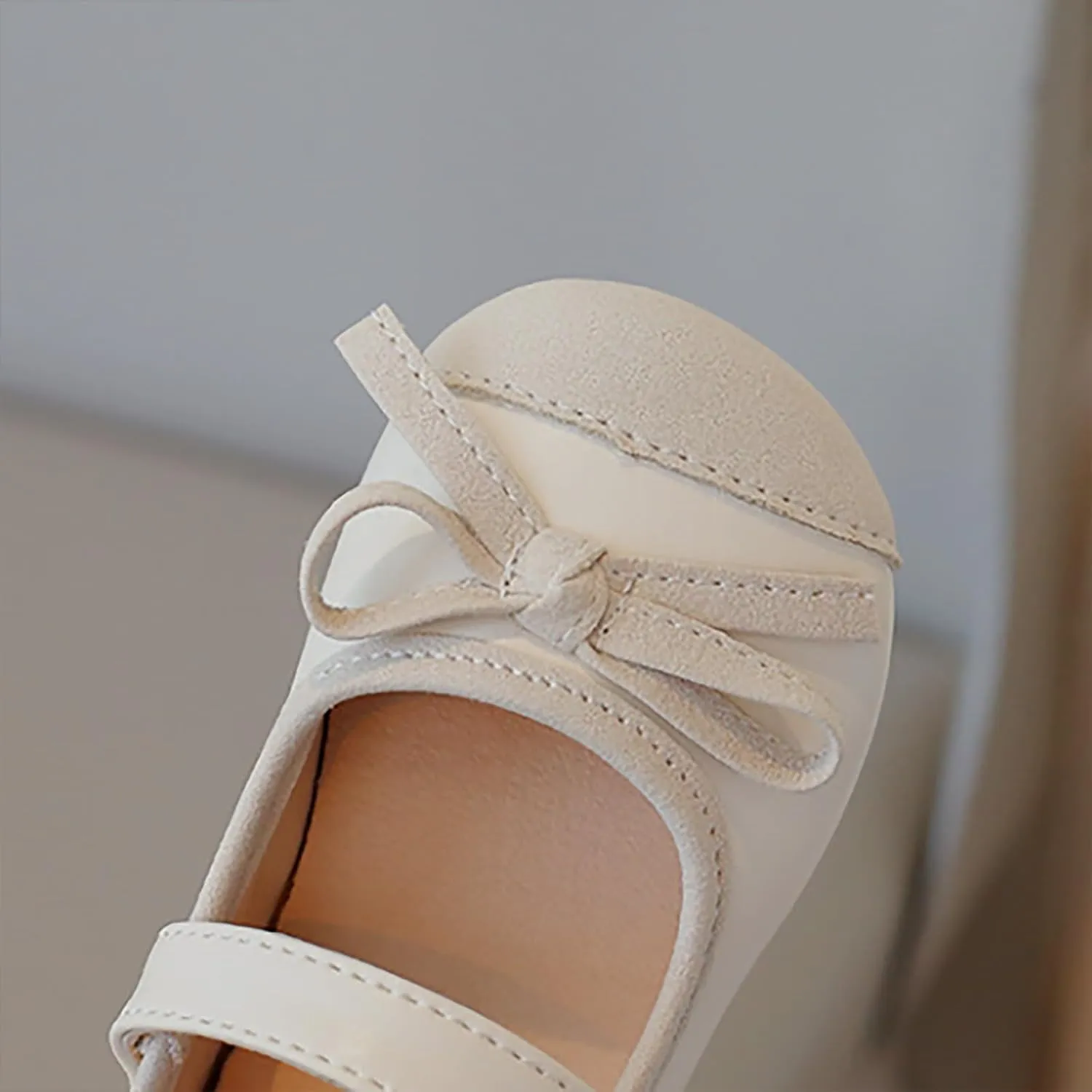 Toddler Baby Mary Jane Dress Shoes Sparkle Bow Ballerina Flats for Wedding Party Christmas Walking Girl Shoes