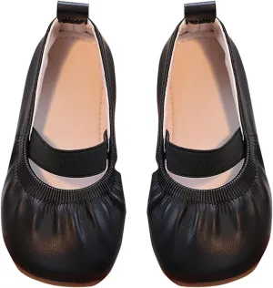 Toddler Flower Girl Dress Shoes Girl Party School Shoes Square Toe Ballerina Ballet Flats Wedding Girl Little Girl Shoes