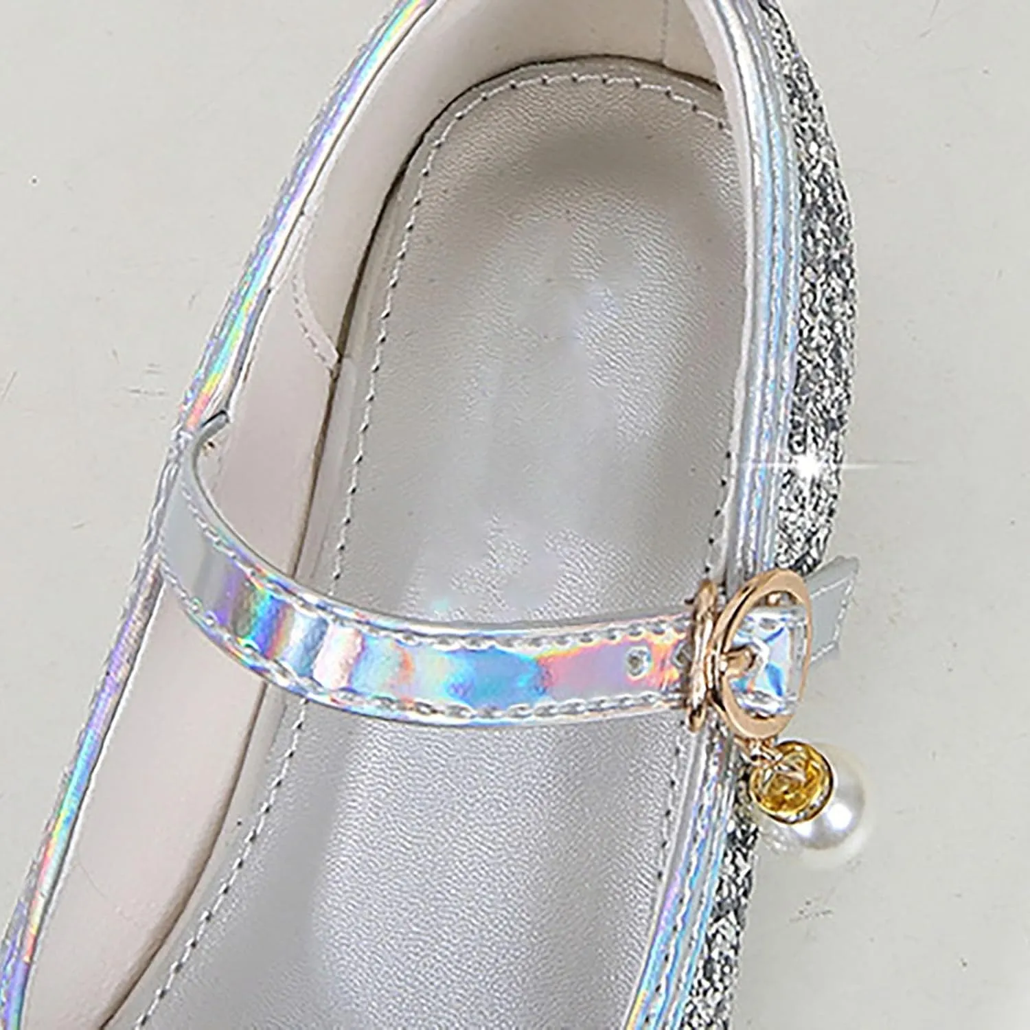 Toddler Flower Girl Dress Shoes Rhinstones Mary Jane Ballet Flats Party Wedding Toddler Little Kid Princess Shoes