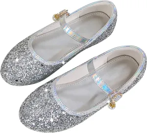 Toddler Flower Girl Dress Shoes Rhinstones Mary Jane Ballet Flats Party Wedding Toddler Little Kid Princess Shoes