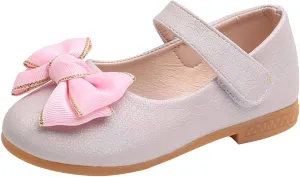 Toddler Girls Dress Shoes Ballerina Ballet Bow Flat Little/Big Kids Mary Jane Party Wedding School Flat