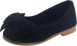 Toddler Girls Dress Shoes Kids Cute Bowknot Ballerina Flat Flower Girl Dance Party Princess Slip-On Mary Jane Shoes