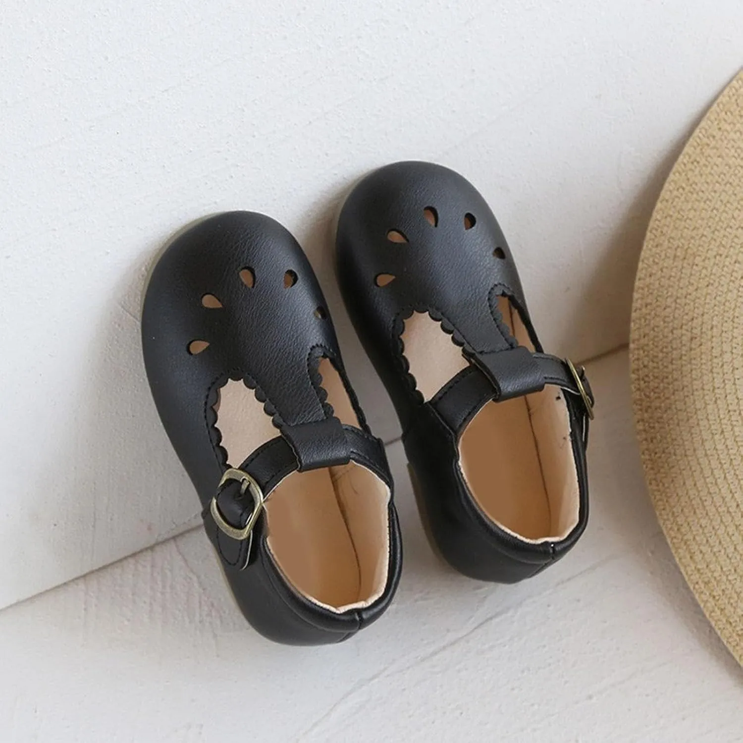 Toddler Little Girl Mary Jane Dress Shoes Ballet Flats Flower Girl Shoes School Oxford Flats for Girl Party Shoes
