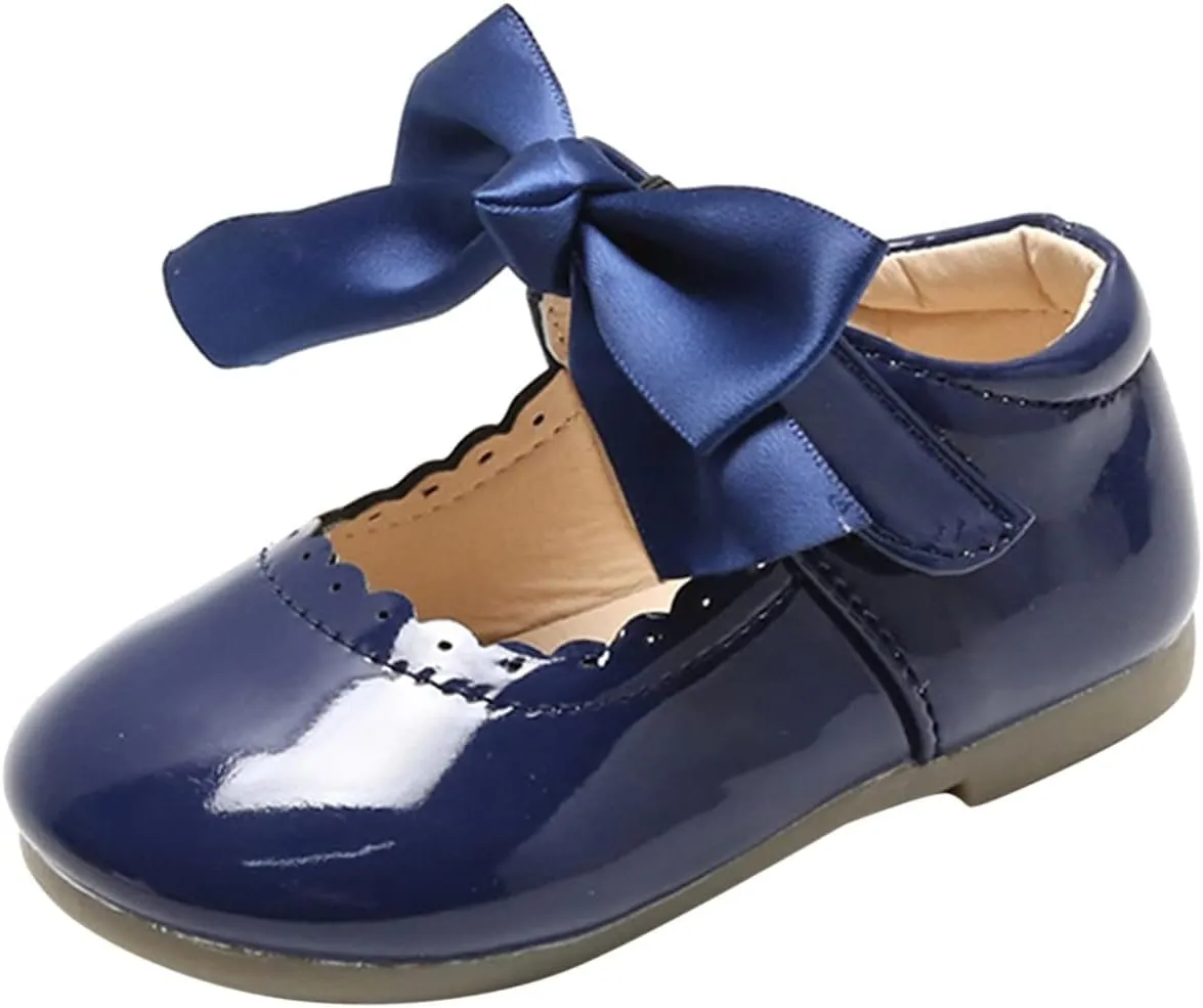 Toddler Mary Jane Shoes Baby Girls Cute Ballerina Ballet Flats Flower Girl Dress Shoes Wedding Party Toddler Mary Jane