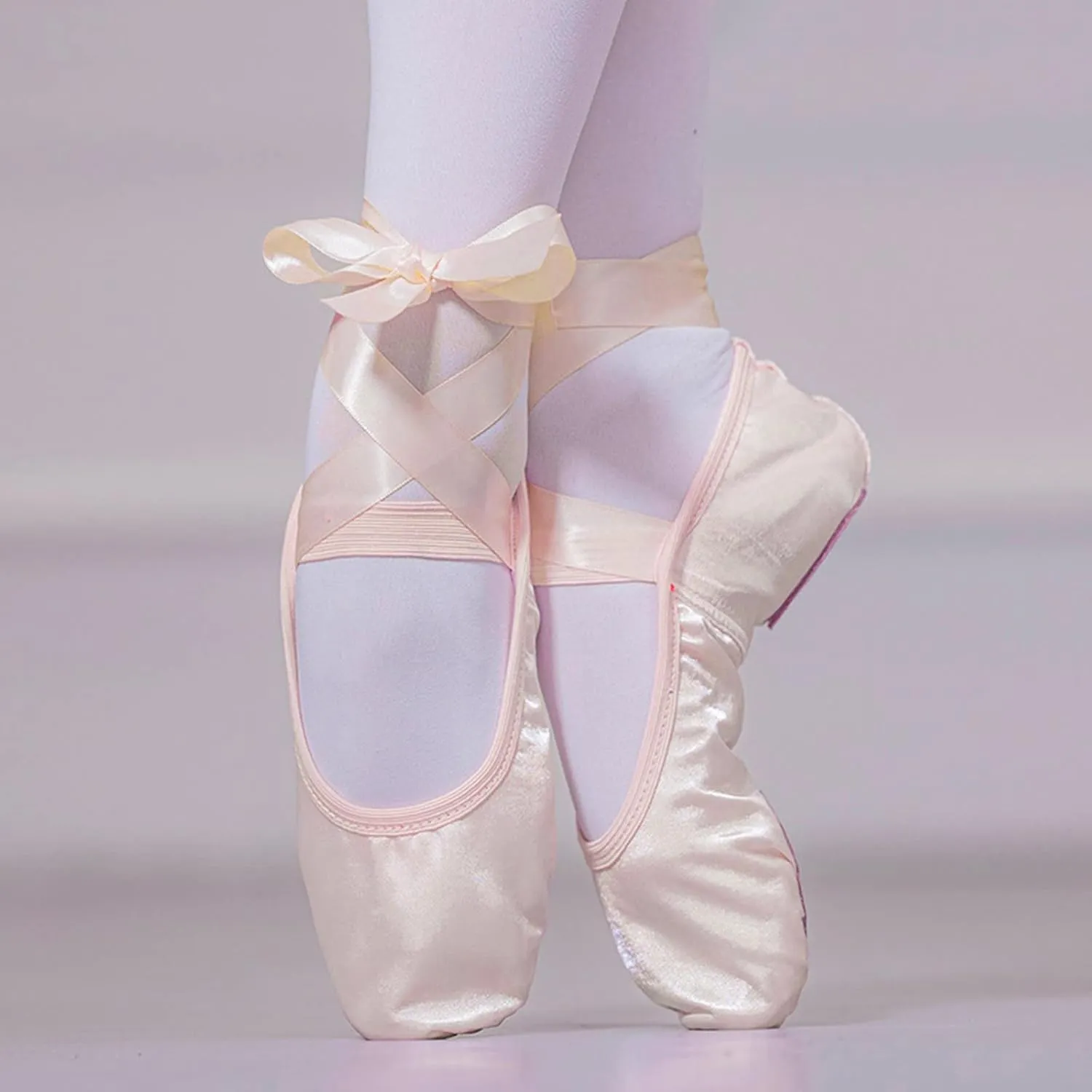 Toddler Winter Dance Shoes Children Warm Ballet Stage Performance Shoes Long Lace Yoga Training Indoor Shoes