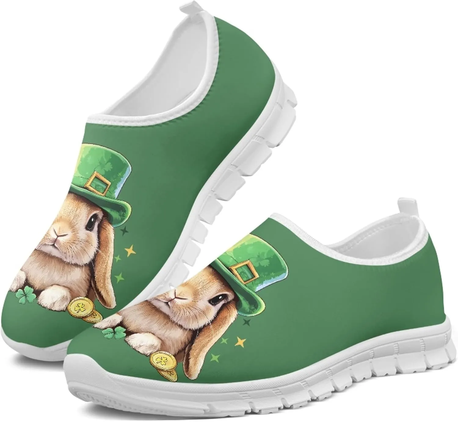 Trendy Print Womens Shoes Slip-on Walking Shoes Sneakers Breathable Mesh Casual Footwear