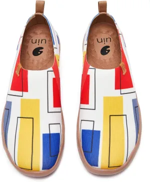 UIN Women's Art Painted Travel Shoes Slip On Casual Knit Loafers Lightweight Comfort Fashion Sneaker Constellation Toledo 