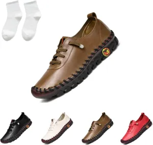 Ultra Soft Orthopedic Shoes for Women 2023, Leather Soft Bottom Flat Shoes, Non-Slip Breathable Round Head Shoes