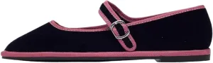 Velvet Mary Janes for Women Velvet Ballerina Shoes Ballet Flats Corporate Casual Shoes Vintage Shoes