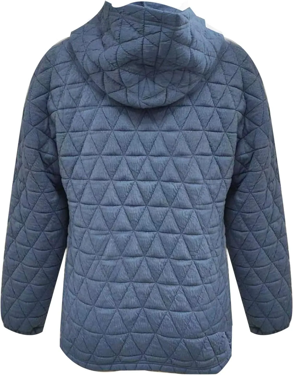 Warm Hooded Sweatshirts for Women Solid Plaid Casual Fall Winter Hoodies Oversized Comfy Blouses for Outing Street