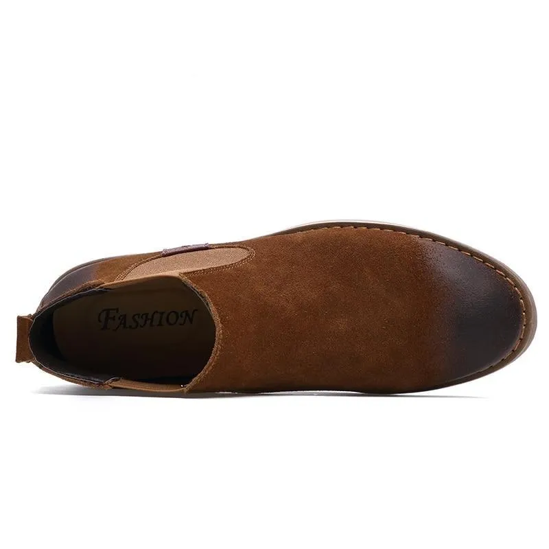West Louis Chelsea Fashion Suede Leather Boots