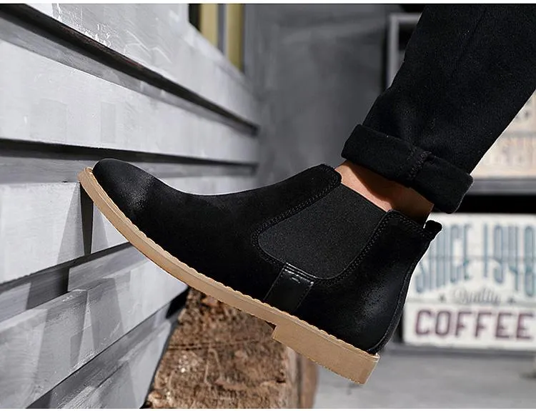 West Louis Chelsea Fashion Suede Leather Boots