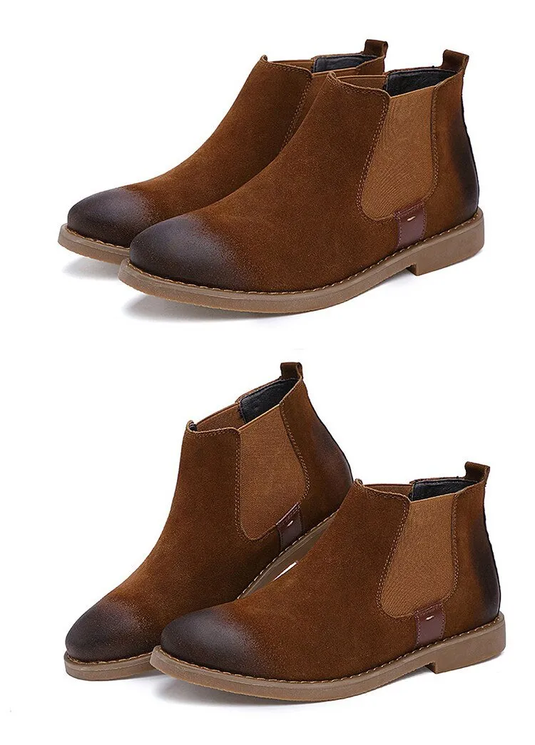 West Louis Chelsea Fashion Suede Leather Boots