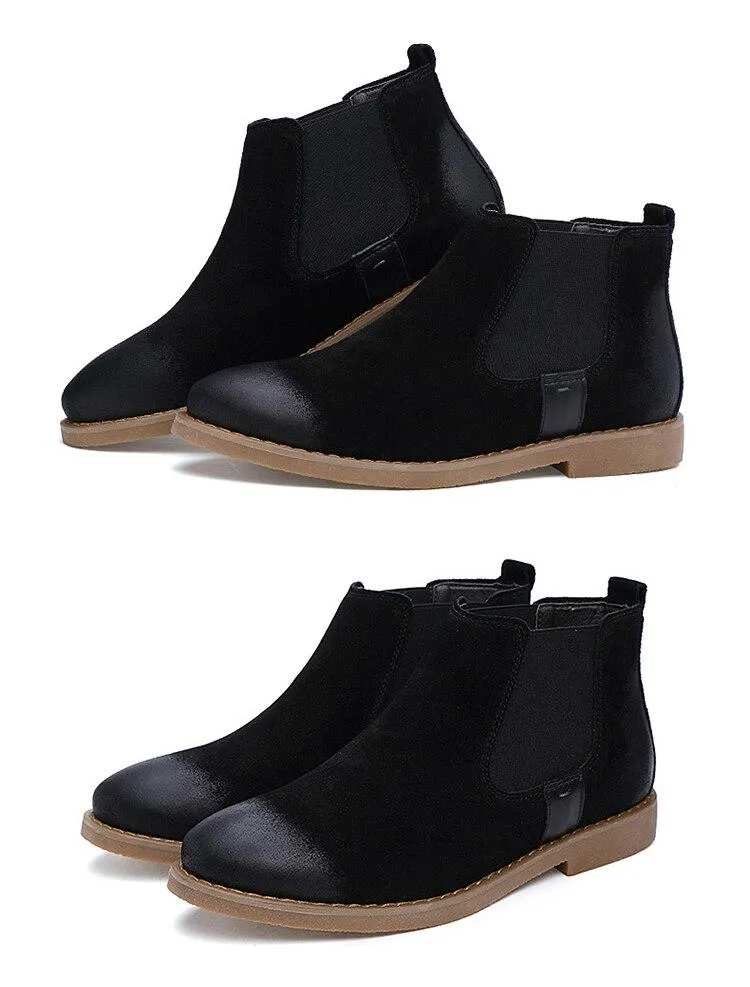 West Louis Chelsea Fashion Suede Leather Boots