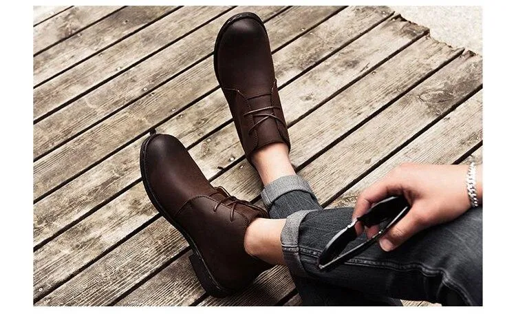 West Louis Chelsea Stylish Sewing Element Boots With Laces