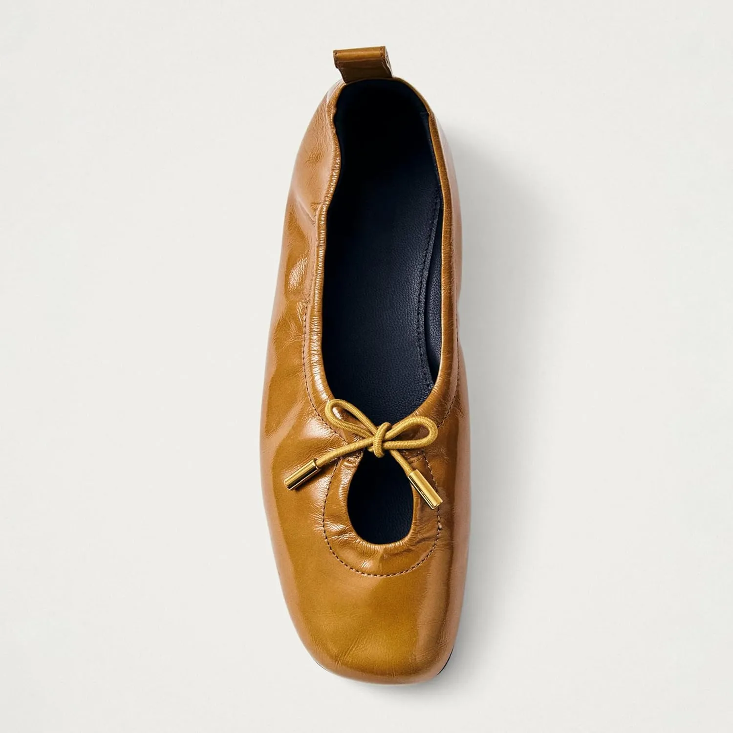 Women Ballet Flats Square Toe Lace Up Bow Ballerina Shoes Cute Slip On Casual Mary Jane Shoes