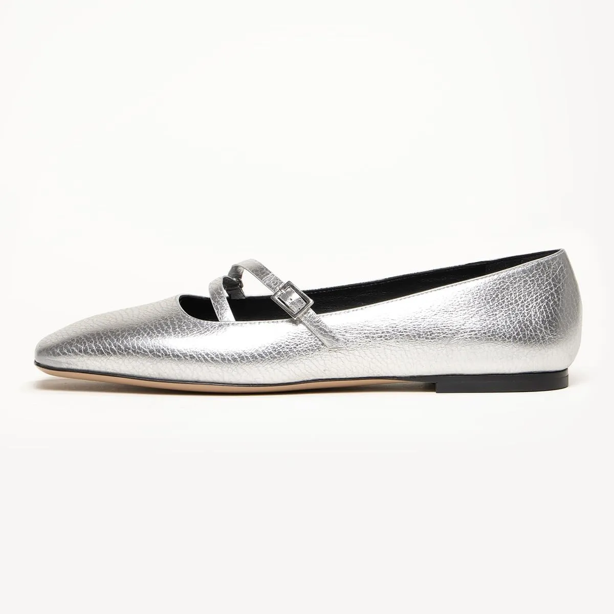 Women Closed Square Toe Ballet Flats Strap Buckle Comfortable Fashion Party Casual Mary Jane Flats Size 4-16 US