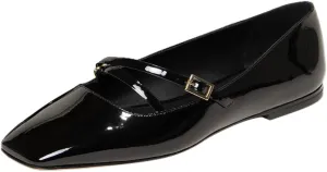 Women Closed Square Toe Ballet Flats Strap Buckle Comfortable Fashion Party Casual Mary Jane Flats Size 4-16 US