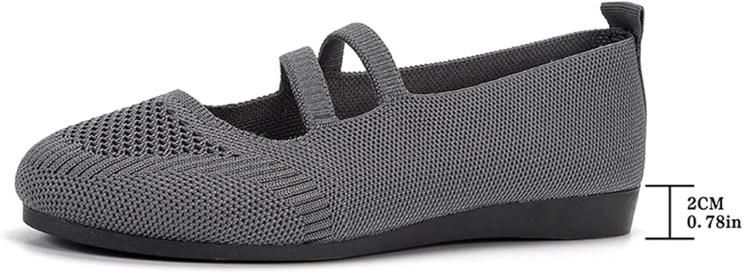 Women Flats Shoes Round Toe Comfortable Slip On Ballet Flats Ladies Walking Shoes for Dressy Casual Office Wedding