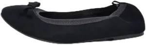 Womens Ballet Flats Shoes Bow Omelet Shoes Comfortable PU Leather Slip on Shoes for Women