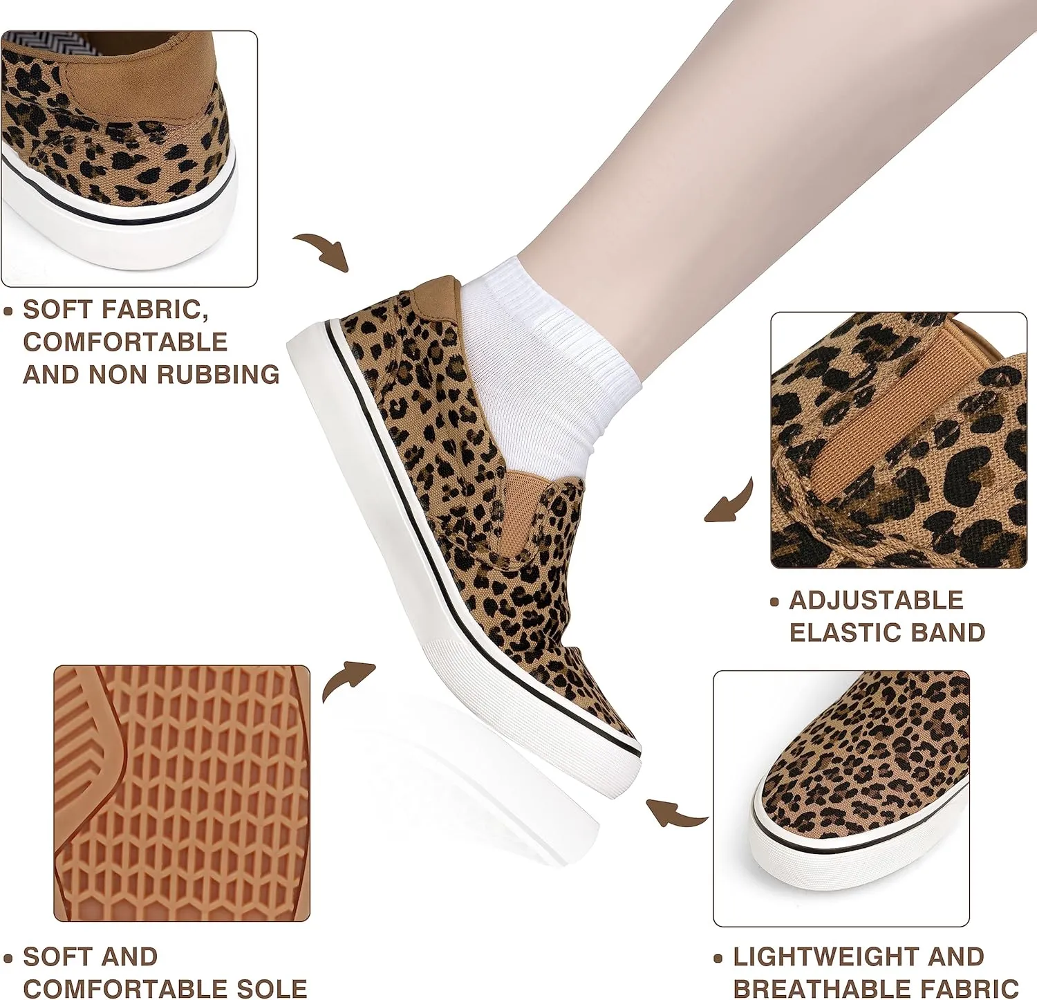 Women's Canvas Slip on Low Top Fashion Sneakers for Women Non Slip Loafer Shoes Classic Comfortable Flats Breathable Casual Shoes