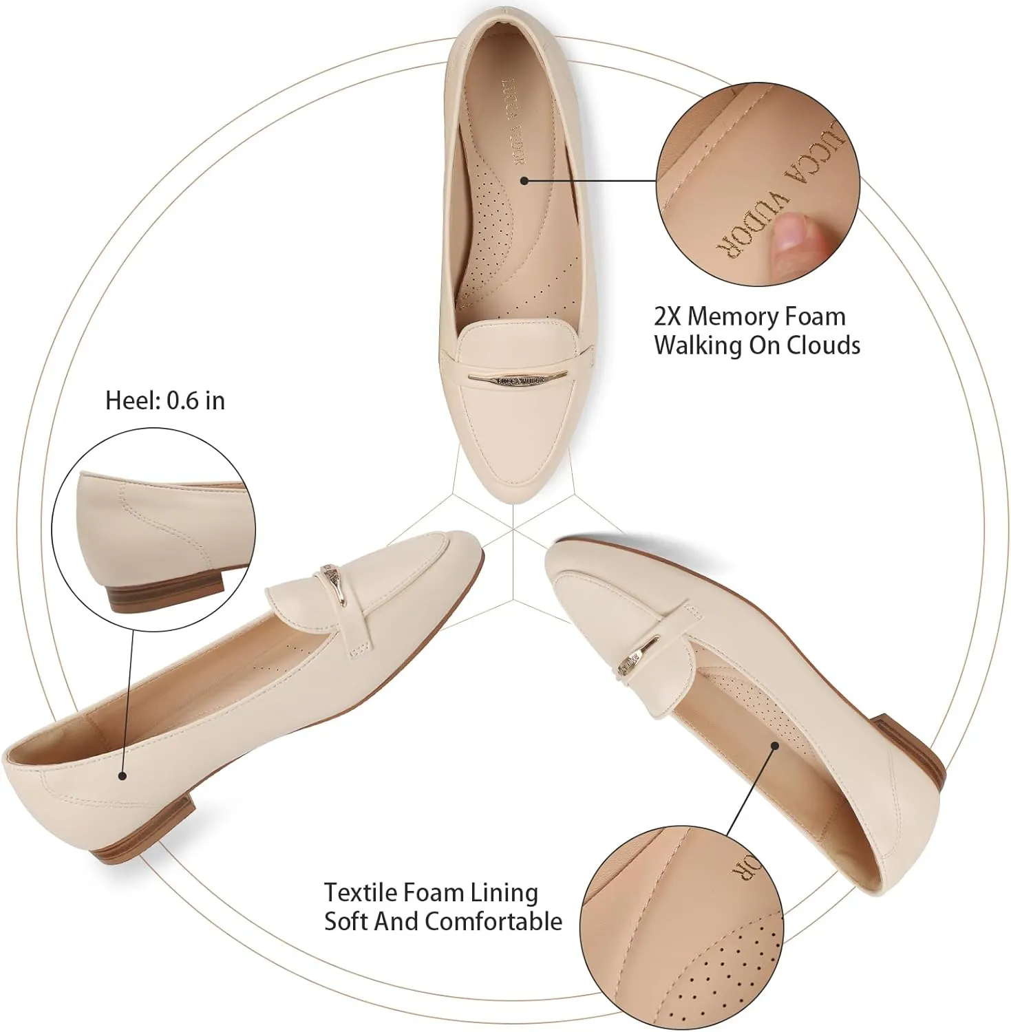 Women's Classic Ballet Flats Casual Comfort Slip On Flats ShoesComfortable Slip OnBallet ShoesSlip On CasualFlat Shoesfor Walking,Home, Daily Driving, Dressy for Women's