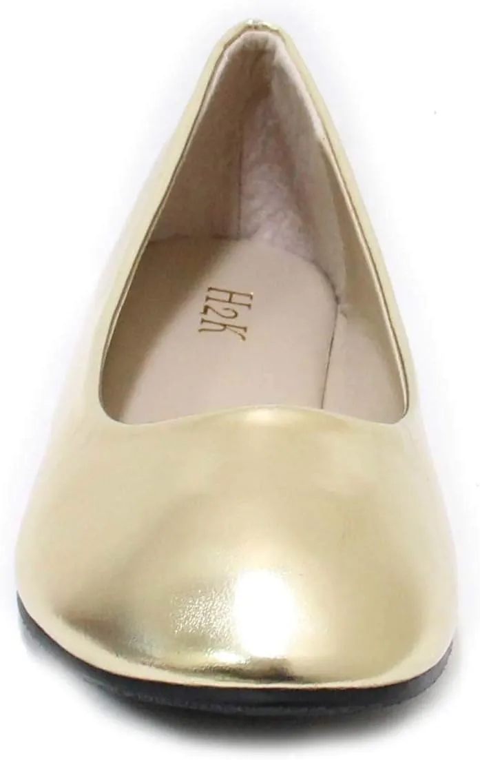 Womens Classic Round Toe Slip on Flat Ballet Dress Comfortable Low Heel Shoes Muse