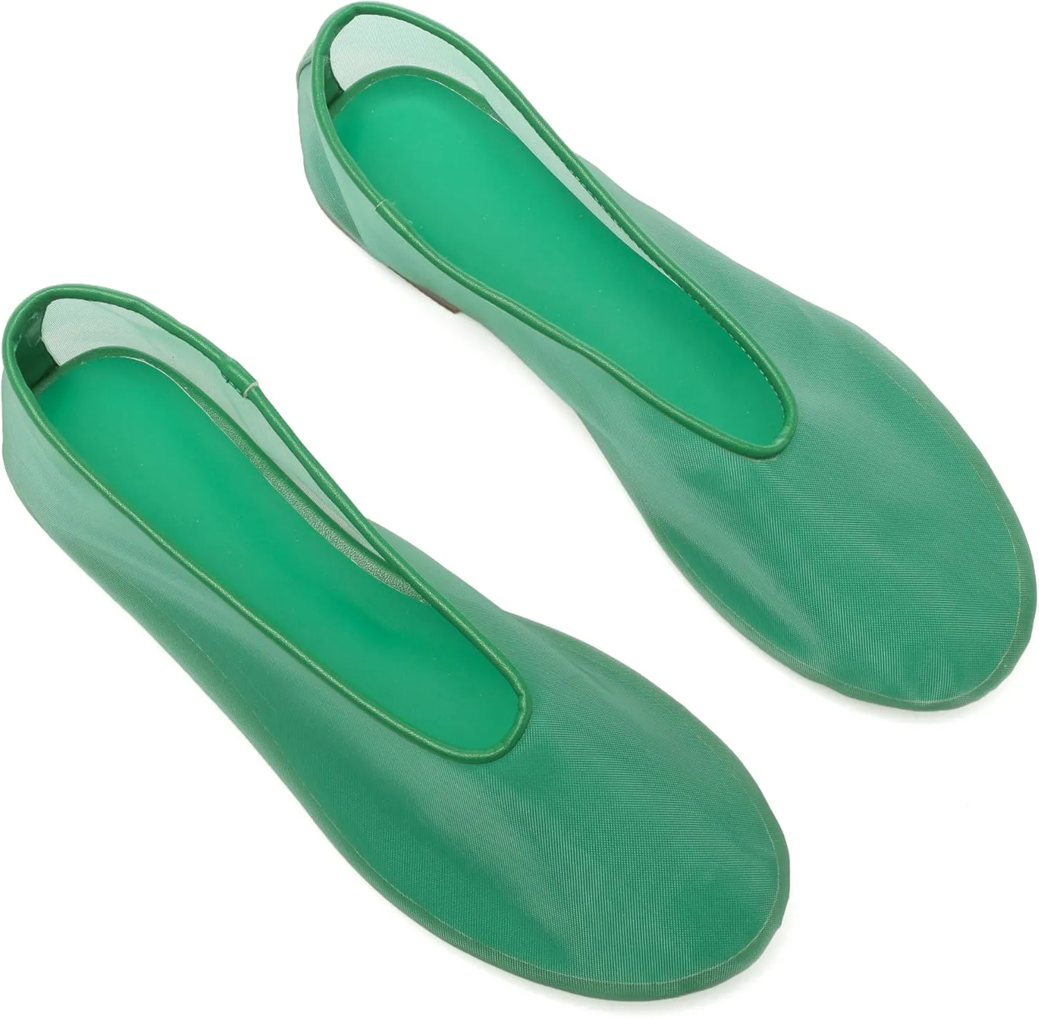 Women's Fine Mesh Ballet Flats,Round Toe Ballerina Shoes,Casual Slip On Mary Jane Flats,Comfortable Daily Dress Shoes