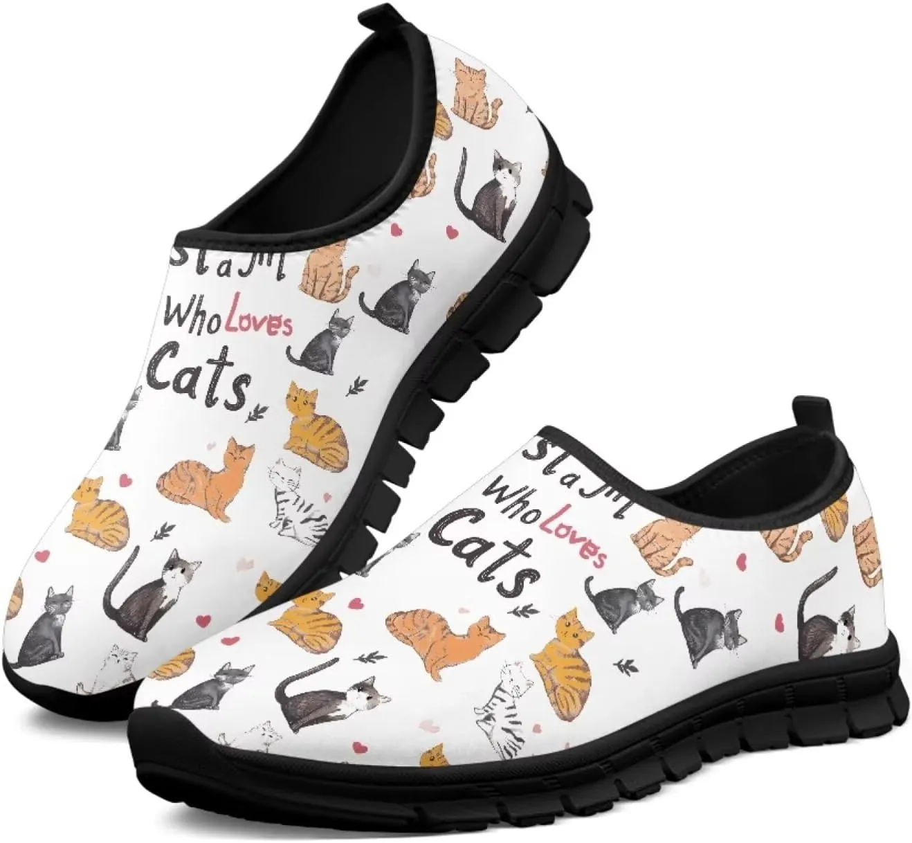 Women's Slip On Shoes Casual Low Top Flat Sneakers Non-Slip Comfort Breathable Footwear for Walking Tennis