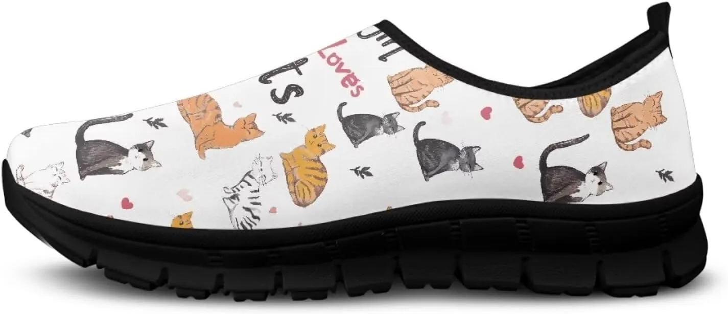 Women's Slip On Shoes Casual Low Top Flat Sneakers Non-Slip Comfort Breathable Footwear for Walking Tennis